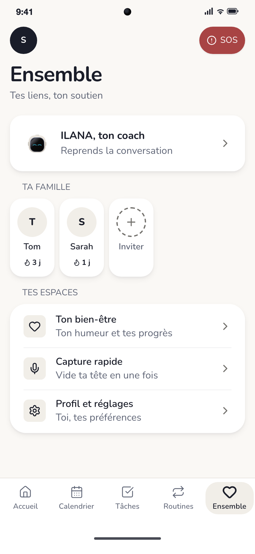 L’espace famille