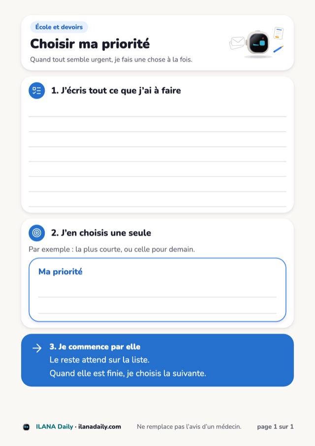 Aperçu de la première page de la fiche