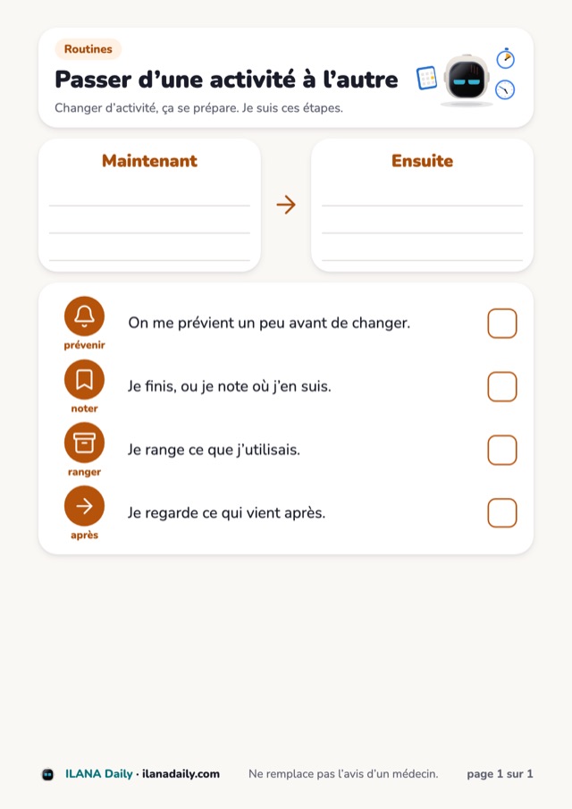 Aperçu de la première page de la fiche