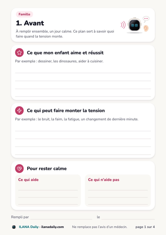 Aperçu de la première page de la fiche
